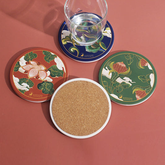 Dunhuang Art Ceramic Tea Coaster