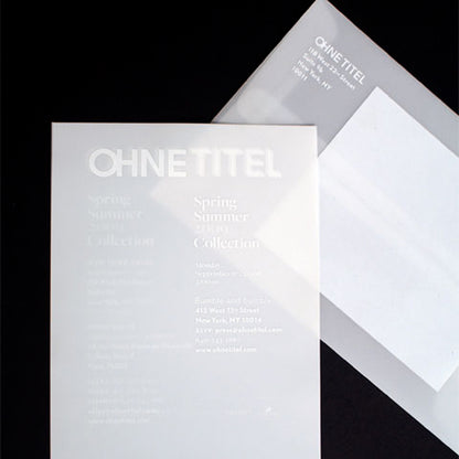 Translucent Invitations