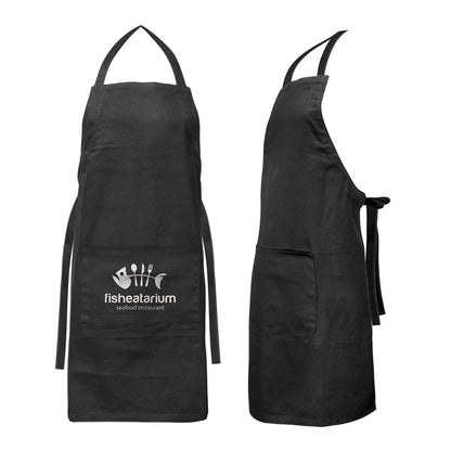 Black Cotton Twill Apron